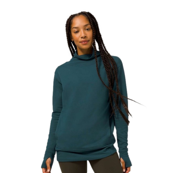 lululemon athletica Tops - Lululemon Warm Down Funnel Neck Long Sleeve Womens Size 2